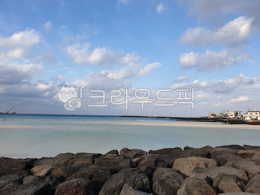 cloud,coastline,ocean,stone road,Jeju sea,sea