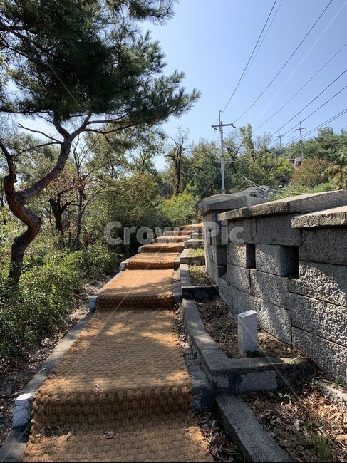 성벽,둘레길,하늘,풍경,인왕산,building,건물