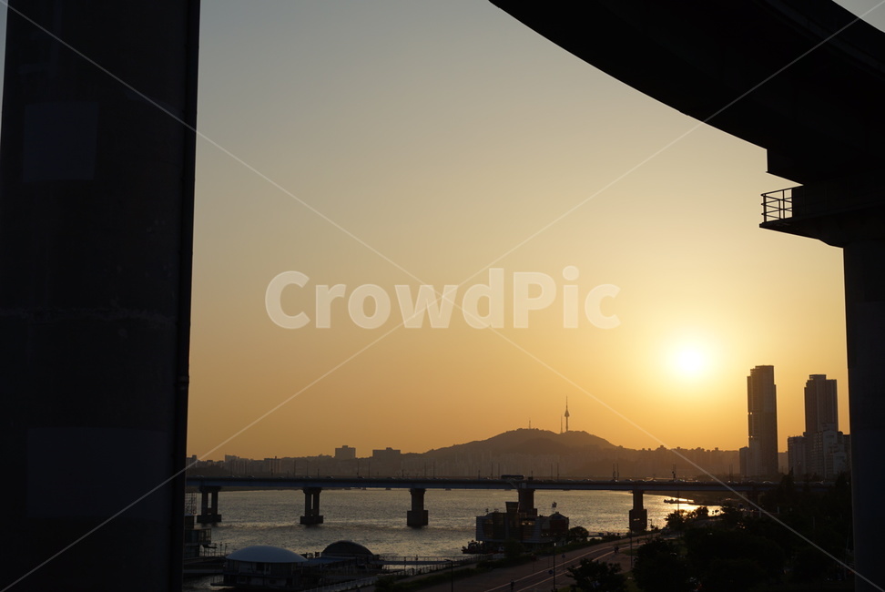 뚝섬,뚝섬유원지,청담대교,야경,해질녘,senset,sunrise,감성,풍경,도시,풍경,city,landscape,한국도시풍경,한국도시경관,korea cityscape,건축물,건물외관,exterior,building,structure,architecture,construction