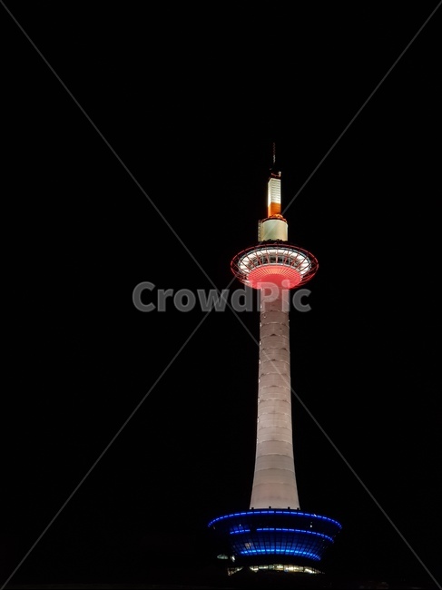 교토타워,야경,tower,night,탑