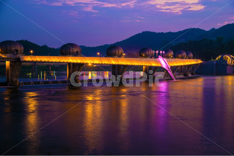 이포보,경기도,여주,댐,남한강,강,nature,자연,water,outdoors,옥외,river,bridge,building,야경,밤,야경,밤,풍경,nightscape,night,landscape