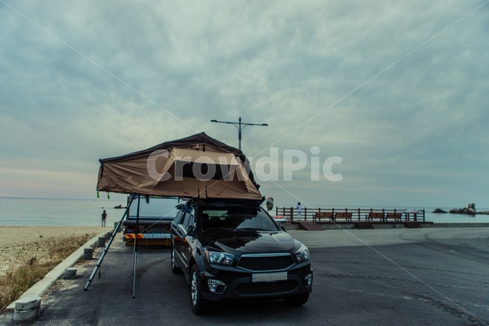 텐트,캠핑,루프탑텐트,차박,바다,automobile,자동차,car,차,vehicle,차량,잠자리