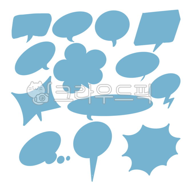 말풍선, 말풍선디자인, 말풍선일러스트, 말풍선그래픽, 테두리, 사진,이미지,일러스트,캘리그라피 - 리일리작가