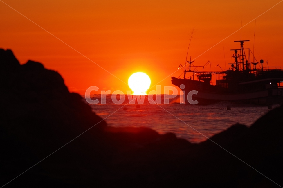 일출,배,태양,해,바다,일출과배,자연,풍경,nature,landscape,교통,교통수단,traffic,transportation,vehicle,차량,boat,보트