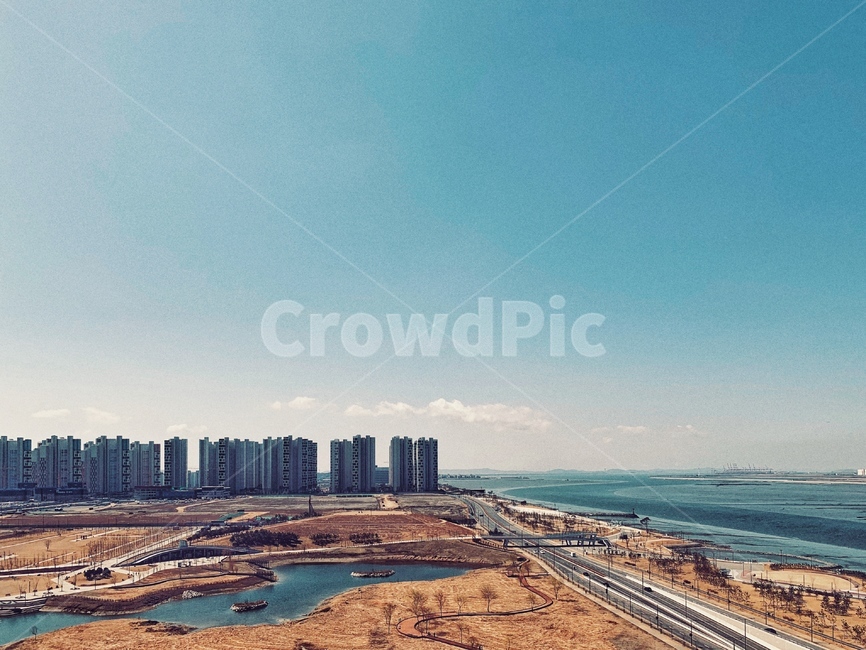 하늘,겨울,삭막,파란색,한낮,도시,풍경,city,landscape,nature,자연,outdoors,옥외,경치,scenery