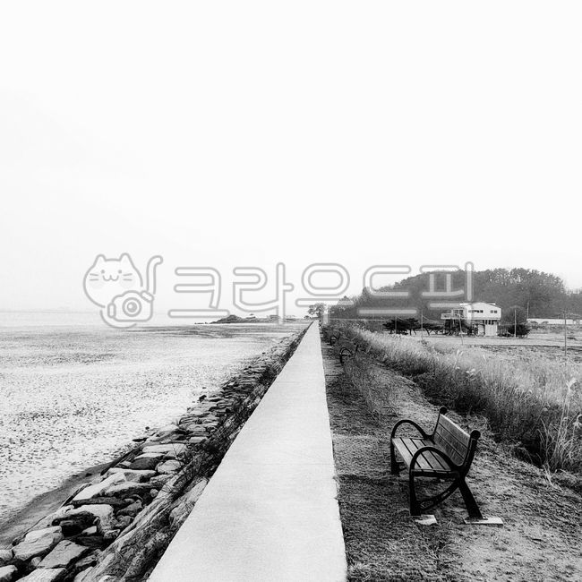 Bench,ebb,bench,nature,path,Beach,bank,sea causeway,ocean,outdoors,road,causeway