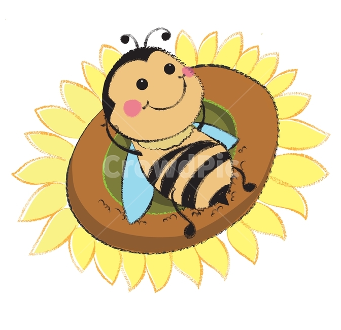 해바라기,가을,벌,sunflower,bee,꽃,flower,fall,꿀벌,곤충,그래픽,일러스트레이션,graphic,illustration