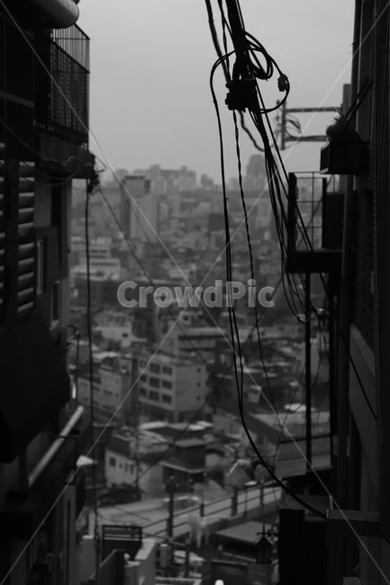 흑백,경치,건축물,도시,감성,골목길,alley,흑백,모노톤,monochrome,black and white