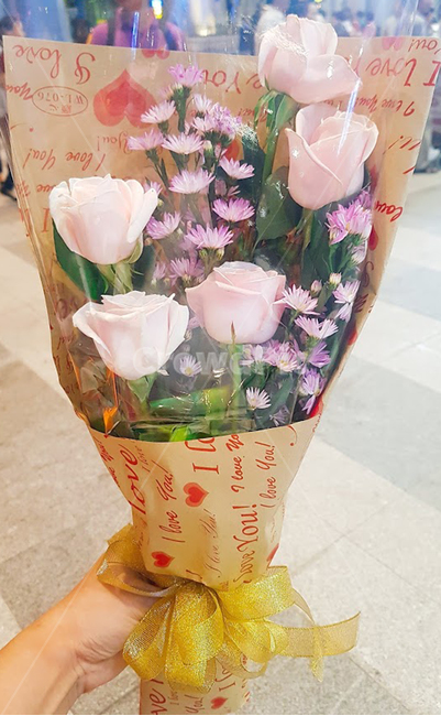 꽃다발,연분홍장미,장미,장미꽃다발,꽃,꽃,flower