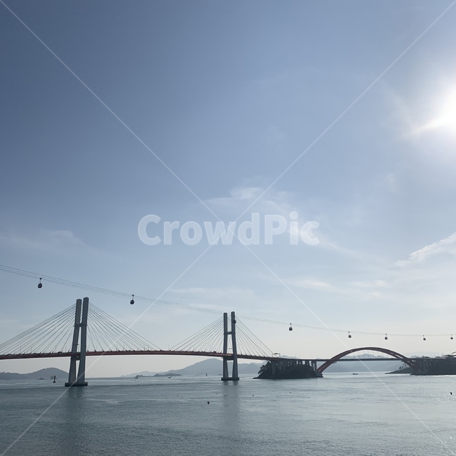 다리,바다,풍경,거제도,부산