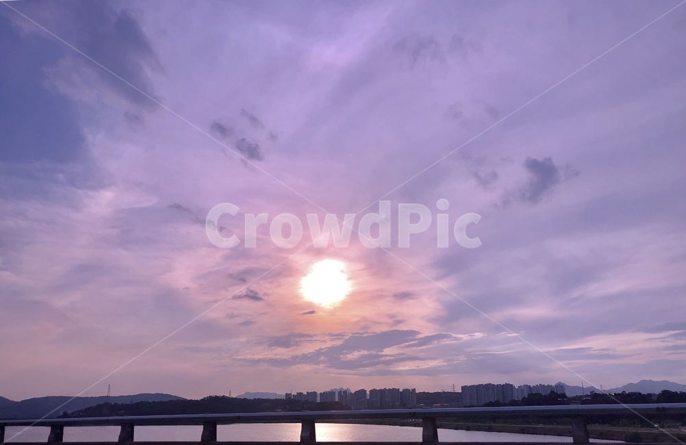 한강다리,노을,선셋,구름,저녁,해질녘,해질녁,cloud,sunset,구름에가려진해
