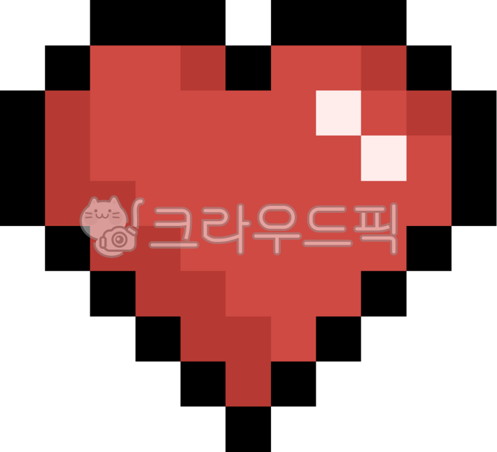 하트,heart,픽셀,pixel,픽셀하트,픽셀아트,체력,마음,마음아이콘,심장,레트로,게임하트,게임체력