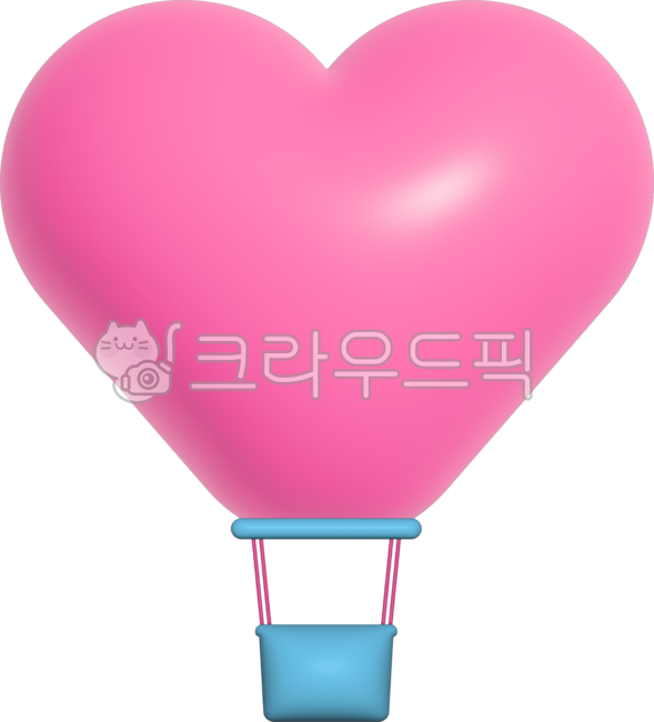 하트,열기구,사랑스러운,사랑,귀여운,핑크