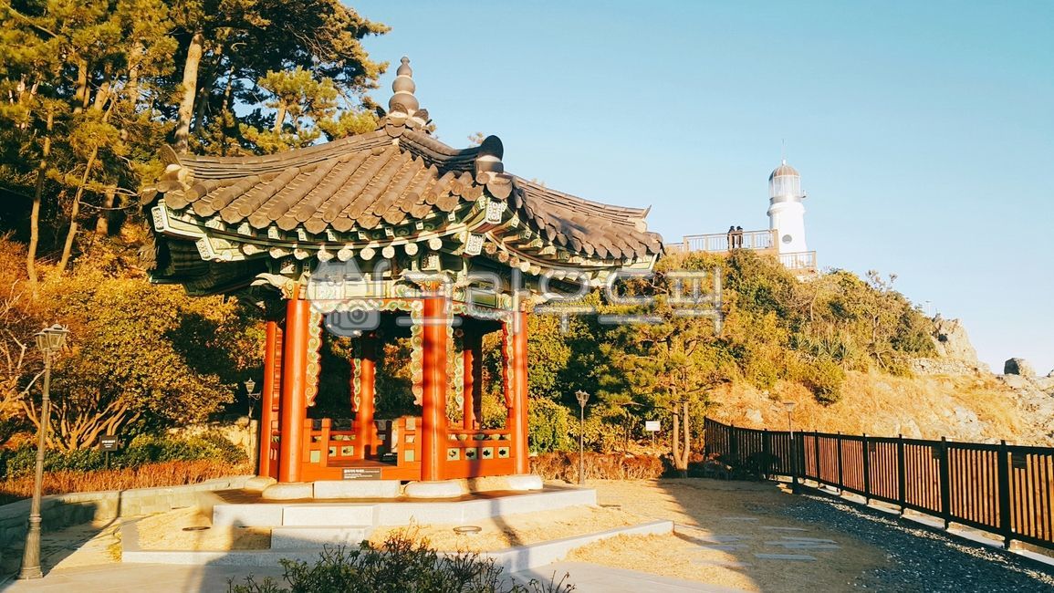 해운대,동백섬,정자,누리마루,한옥,한국,부산,공원