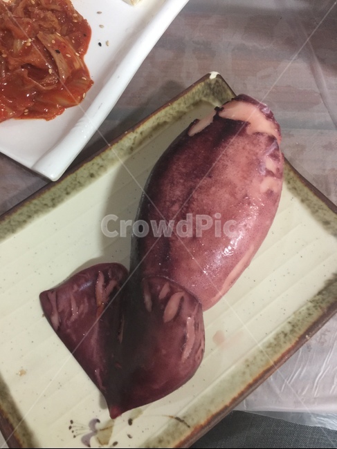 오징어,음식,묵은지,야식,안주