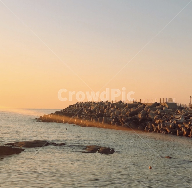 바다,방파제,여름,강릉,아야진,자연,풍경,nature,landscape,감성,sensible,feeling,색깔,색상,색채,색감,color sense,color sensitivity,feeling of color,land,땅,outdoors,옥외,shoreline,해안선,water,물,ocean,대양,sea