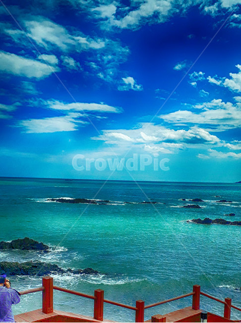 푸른하늘,구름,바다,풍경,휴식,nature,자연,대양,ocean,자연,풍경,nature,landscape,outdoors,옥외,azure sky,푸른 하늘,sky,하늘,sea,water,물