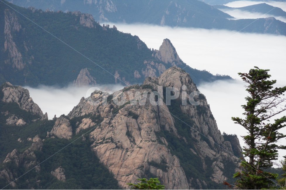 설악산,운해,바위,산,풍경,자연,풍경,nature,landscape,한국자연풍경,한국자연경관,korea nature landscape,outdoors,옥외