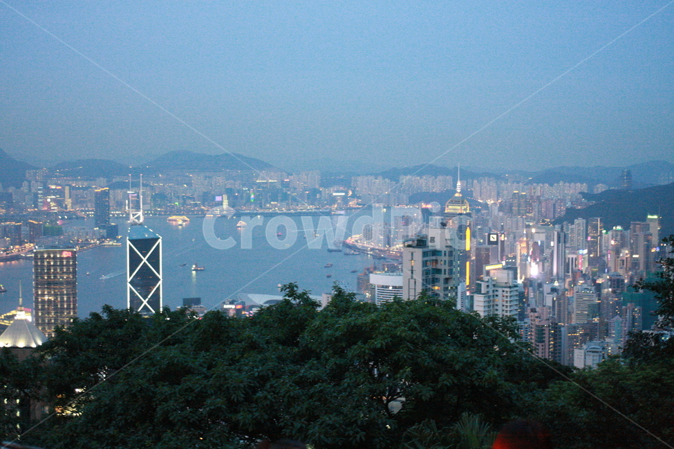 홍콩,침사추이,전경,시티뷰,홍콩산