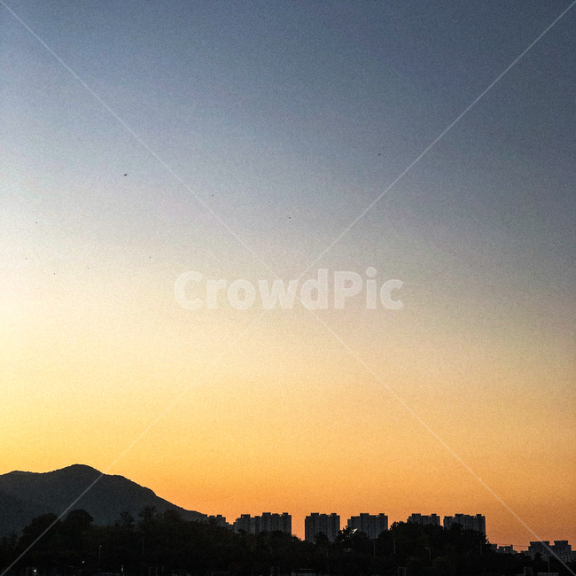 노을,오렌지색,옥외,outdoors,redsky,dawn,하늘,황혼,산