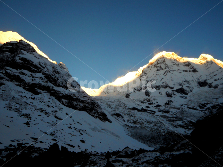 mountainrange,sunrise,winter,ice,rock,mountain,mountainouslandforms,mountainous terrain,sky,abc,annapurna,nature,mountain range,peak,slope,outdoors,background,snow,basecamp,nepal,dawn,landscape