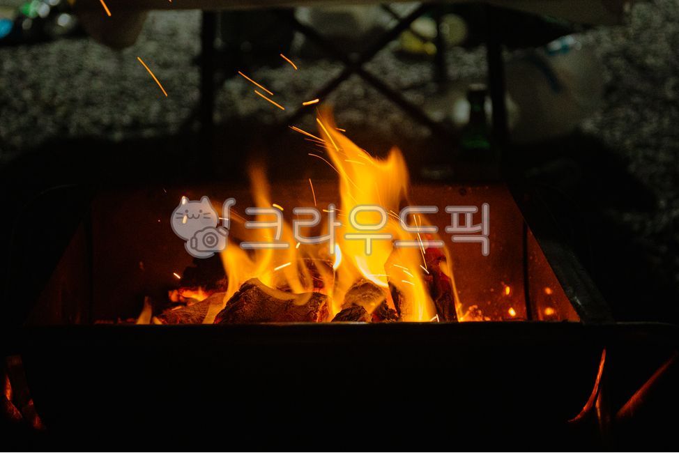 캠핑, 캠핑장, 장작불, 화로, 불꽃, 사진,이미지,일러스트,캘리그라피 - 꿈꾸는아빠작가