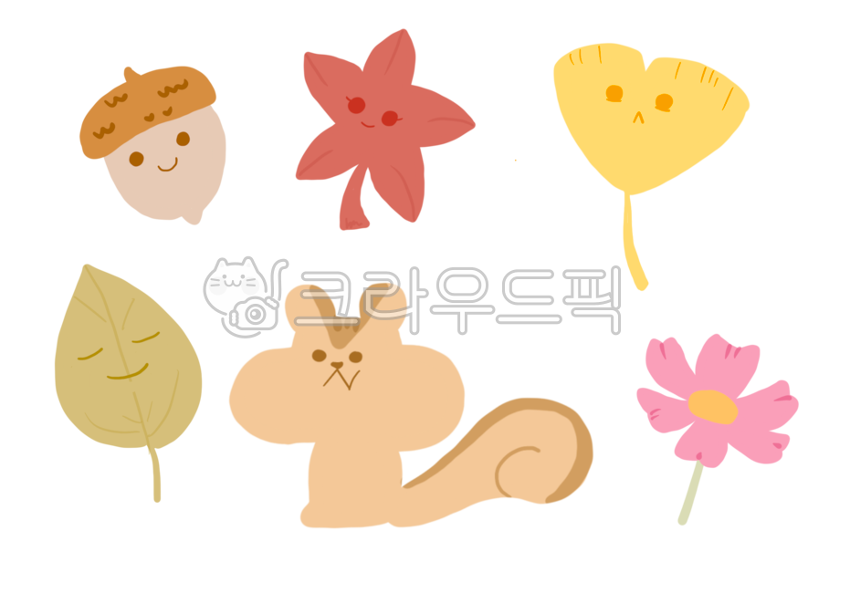 다람쥐일러스트,다람쥐그림,다람쥐손그림,다람쥐,가을일러스트,가을손그림,도토리,도토리일러스트,가을,일러스트,손그림,fall,autumn,acorn,squirrel,drawing,은행잎,은행잎손그림,낙엽,코스모스