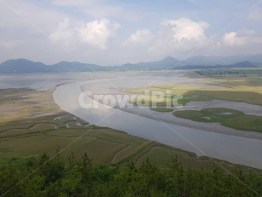 전라남도,순천,순천만,순천만습지,습지,세계5대연안습지,람사르습지,s곡류,suncheonbay,순천만생태습지,하늘,구름,파란하늘,여름,여름하늘,용산전망대,칠면초