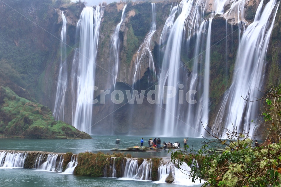 중국,운남성,구룡폭포,water,물,nature,자연,outdoors,옥외,waterfall,폭포,person,사람,human,인간,자연,풍경,nature,landscape