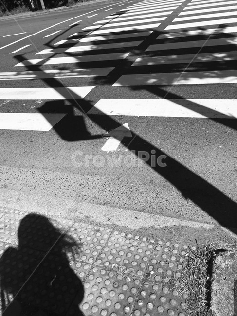 횡단보도,바람부는날,여자,흑백,신호등,기다림,asphalt,road,흑백,모노톤,monochrome,black and white