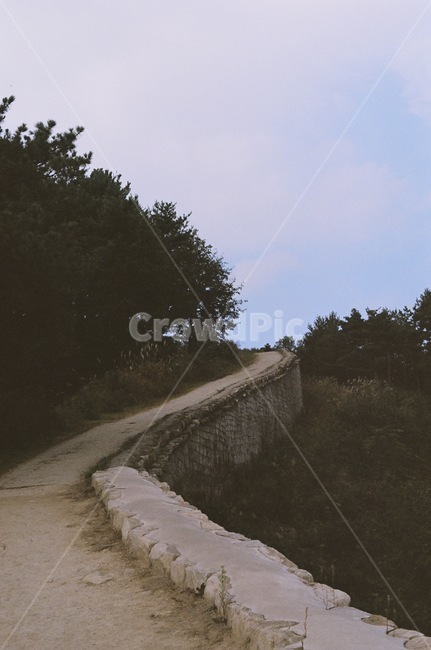 청주,상당산성,언덕,길,필름사진