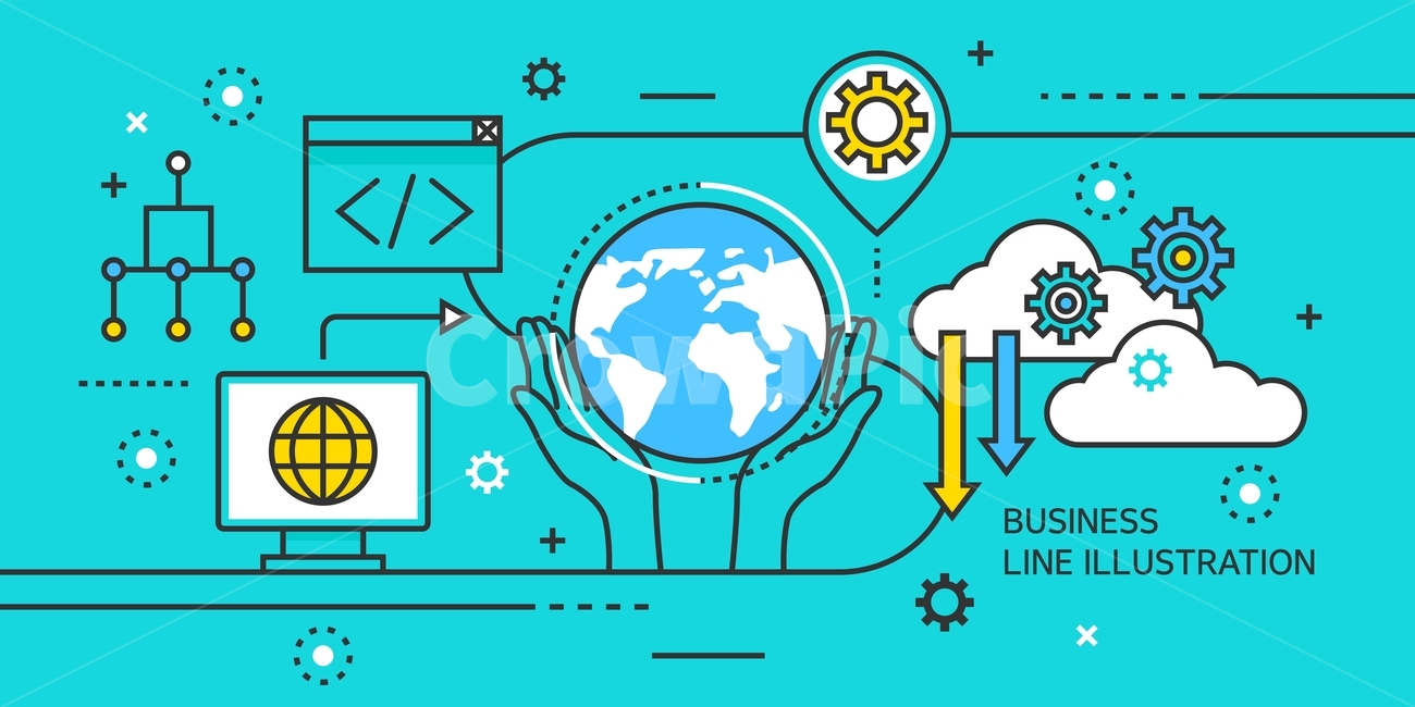 computer,infographic,Line icon,business,icon,global,element