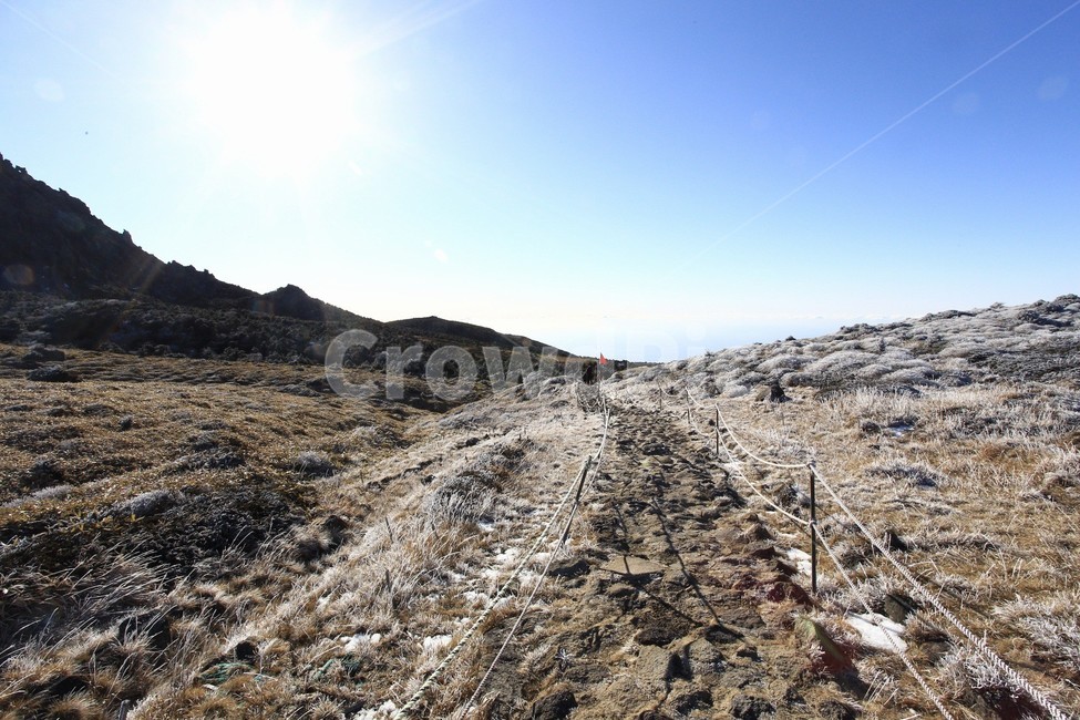 한라산,제주도,산,상고대,눈,눈꽃,겨울,snow,winter,나무,tree,자연,풍경,nature,landscape,ground,바닥,dirt road,흙길,road,도로,gravel,자갈
