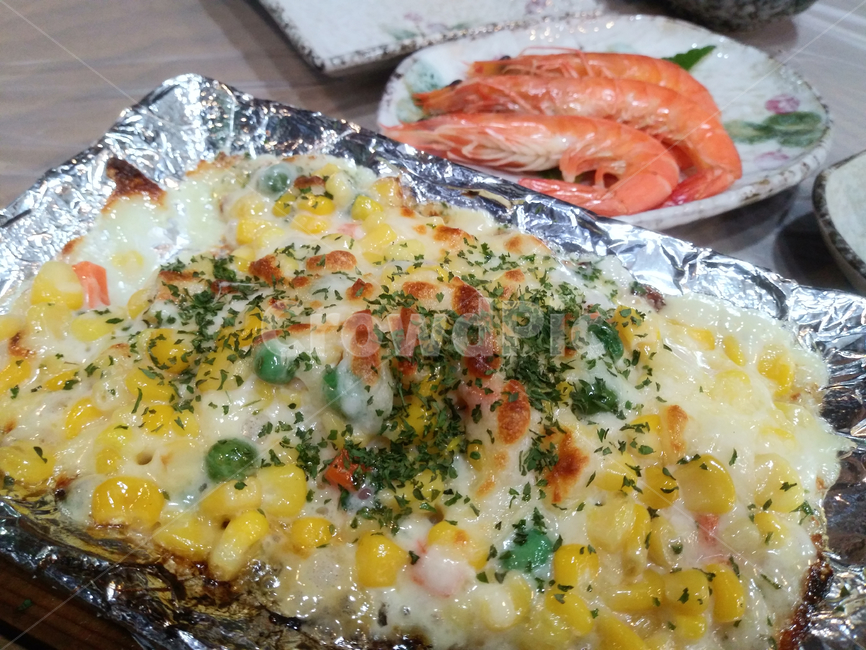 옥수수,식사,요리,음식,새우,해산물,노란색,음식,식재료,요리,food,cook,meal,dishes,food reserves