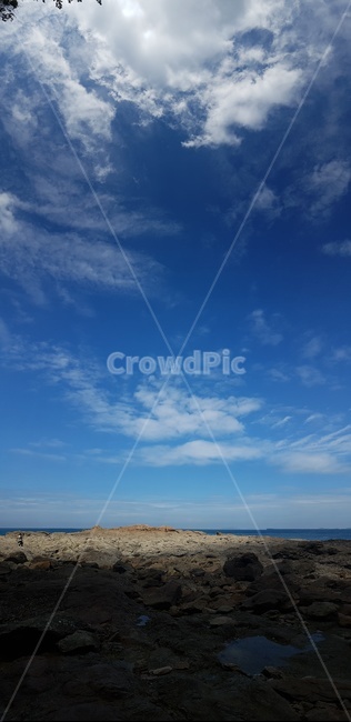 하늘,세로,바다하늘,구름,파나로마