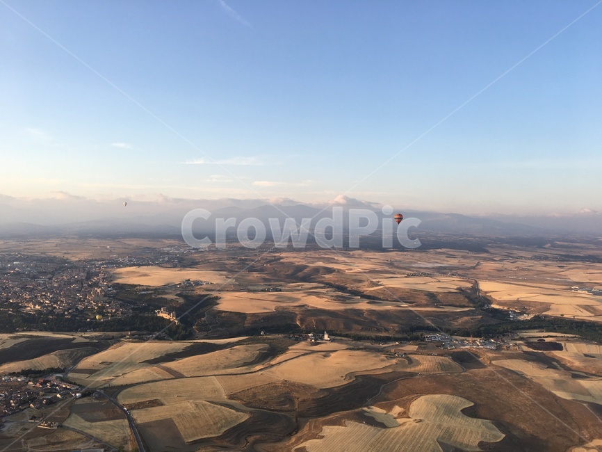 들판,밭,지평선,열기구,자연,nature,field,balloon,horizon,soil,흙,scenery,landscape