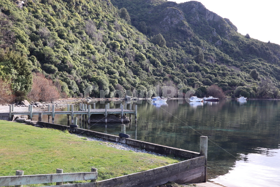 New Zealand,nature,port,sight,dock,water,lake,Lake Pukaki,boat