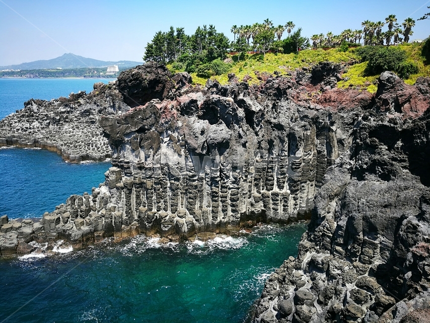 바다,암벽,제주도,자연,경치