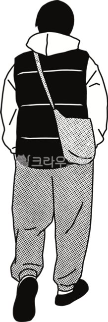 사람뒷모습,뒷모습,행인,걷는사람,사람,그냥사람,사람그림,만화스타일,남자사람,남자뒷모습