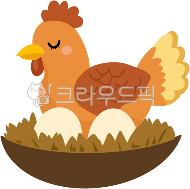 Chicken incubating an egg,chicken incubating an egg,egg,egg,nest,chicken nest,mother hen,egg,chicken,hand-drawn chicken,animal,native chicken,zodiac sign of the chicken,chicken character,animal character,poultry,farm animal,livestock,pou