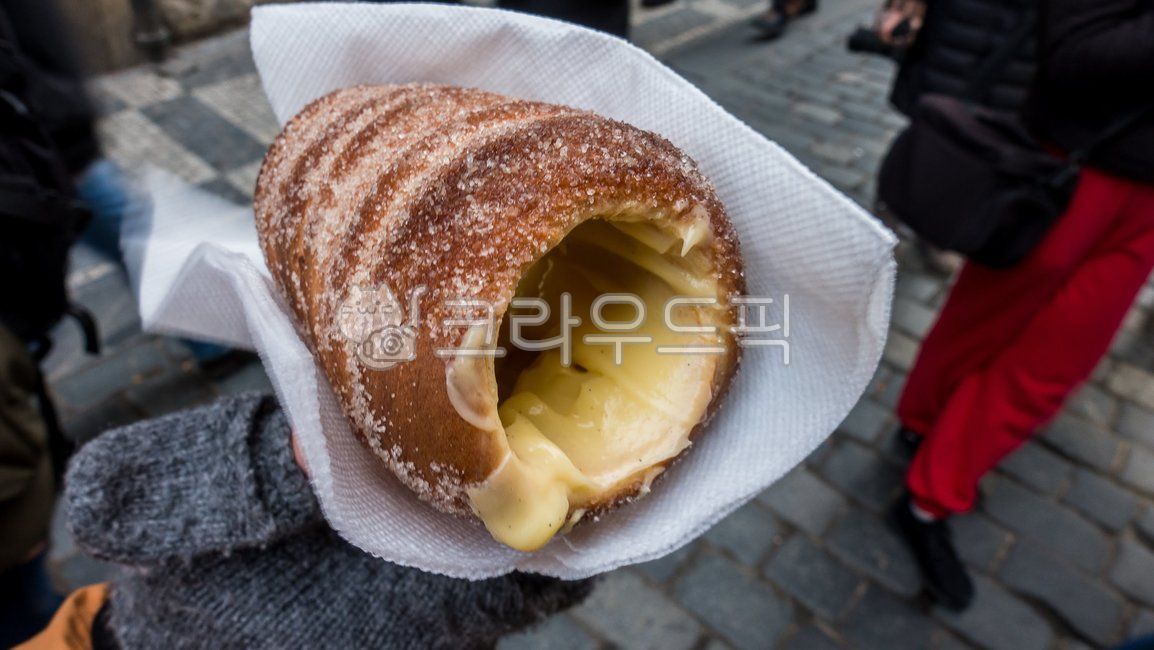 By the way,Czech Republic,bread,snack,europe,chimney bread,food