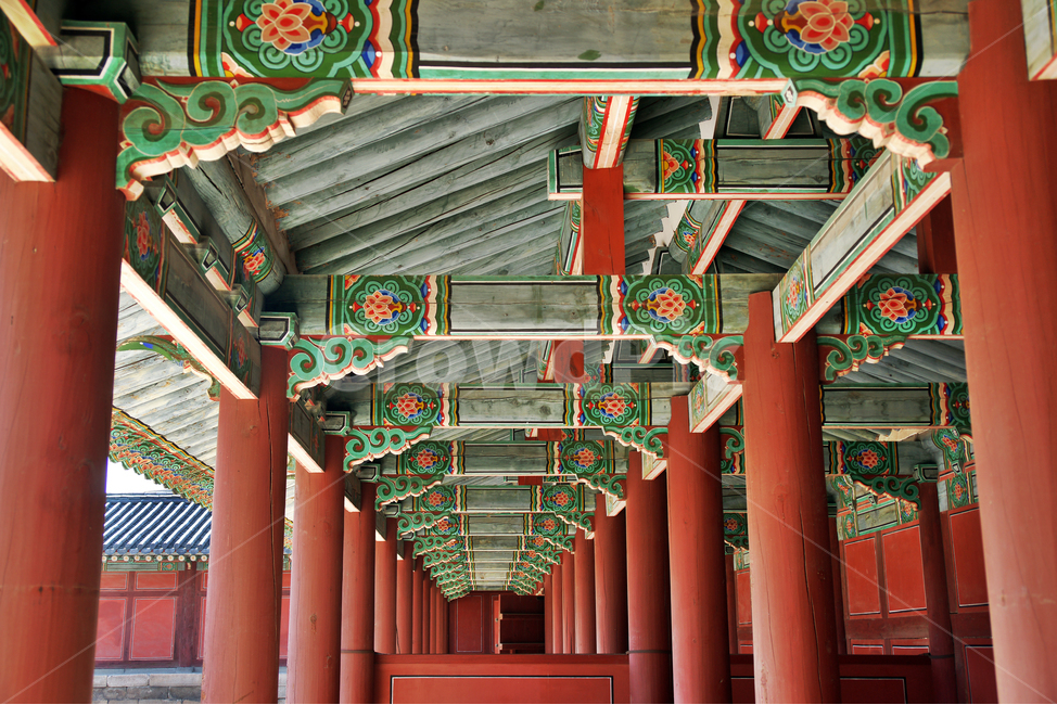 빈양문,복도,행랑,명정전,내전,사적공간,전각,창경궁,단청,기둥,한국전통,한국문화,korean traditional,korean culture,건축물,건물외관,exterior,building,structure,architecture,construction