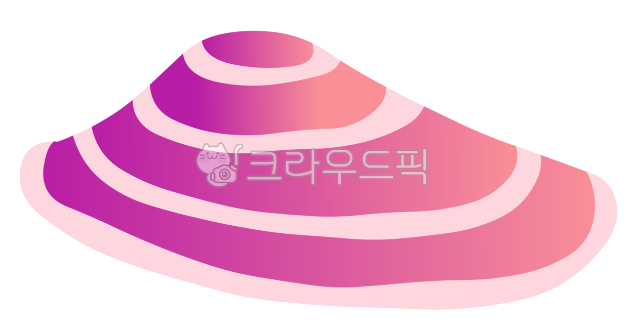 북방조개, 가리비, 일러스트레이션, 화려한, 대합, 사진,이미지,일러스트,캘리그라피 - SuperbPixel작가