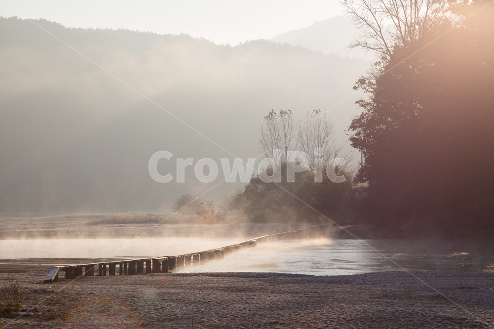 자연,풍경,가을,물안개,외나무다리,자연,풍경,nature,landscape,한국자연풍경,한국자연경관,korea nature landscape,weather,날씨,outdoors,옥외
