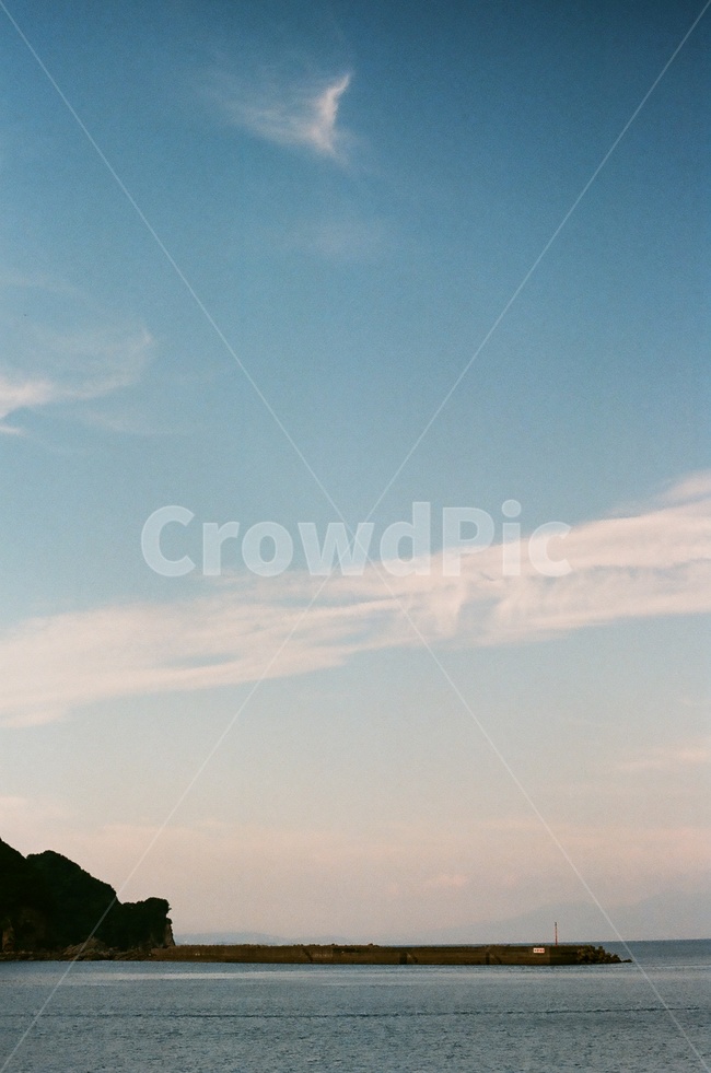 필름사진,일본,바다,구름,하늘,나가사키,자연,풍경,nature,landscape,등대,lighthouse,outdoors,옥외