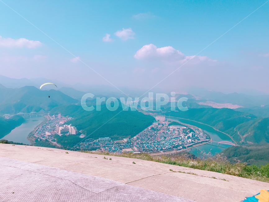 패러글라이딩,단양,경치,절경,여행,풍경,하늘,고지대,감성,파스텔,leisure,sports,ladnscape