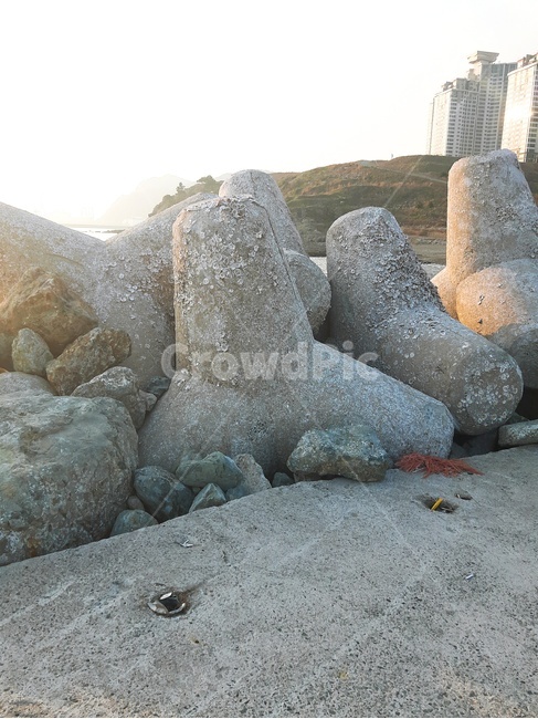 방파제,공업,항구,환경,바다,공사