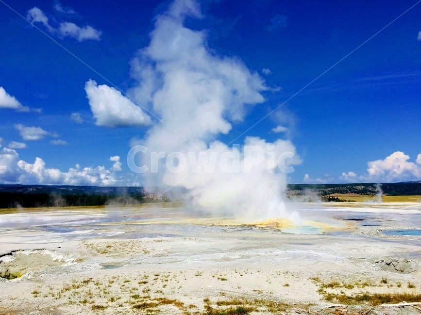 간헐천,옐로우스톤,자연,풍경,eruption,분화,volcano,geyser