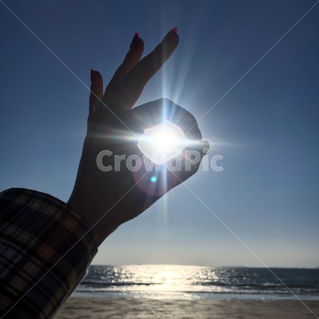 바다,오케이,ok,손,평화,긍정,에너지,hand,beach,sea