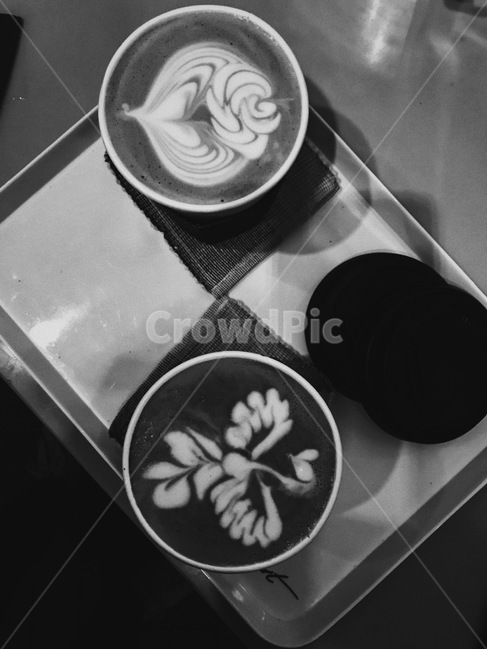 커피,라떼아트,커피아트,coffee,latteart,coffeeart,커피,카페,coffee,cafe,흑백,모노톤,monochrome,black and white